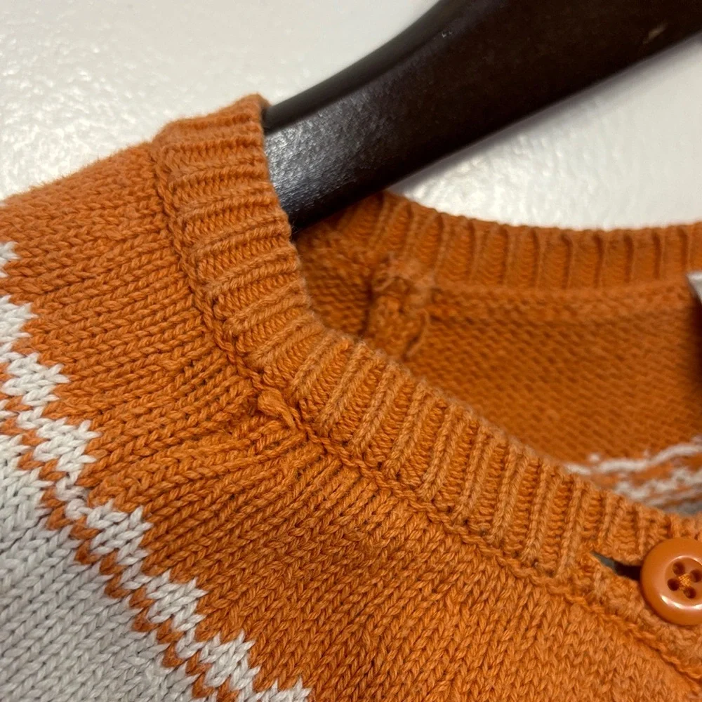 Gymboree Kids Orange Pumpkin Cardigan Sweater